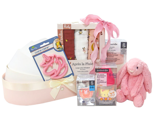 New Born Baby Gift - New Born Baby Gift Basket NB28 - VE0828A8 Photo