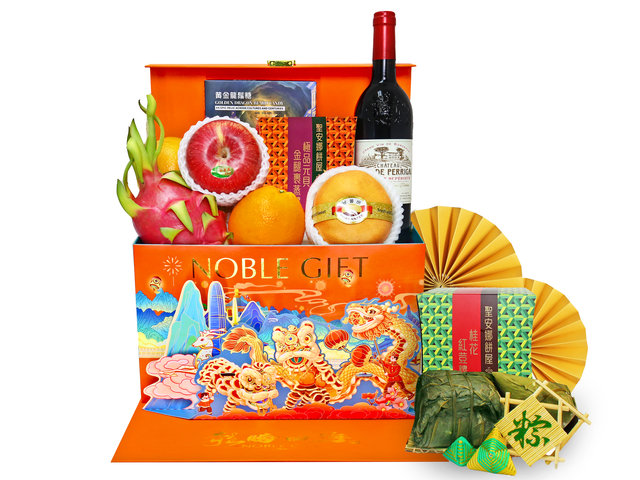 Wine n Food Hamper - Dragon Boat Festival Fruit Hamper DD01 - DBFG0509A1 Photo