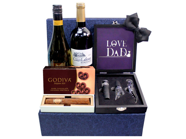 Wine n Food Hamper - Father's Day gift hamper F3 - L3122975 Photo